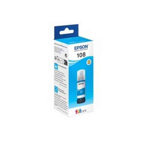 Epson Epson 108 EcoTank Pigment Cyan ink bottle