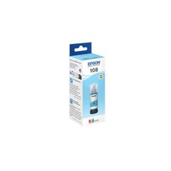 Epson Epson 108 EcoTank Pigment Light Cyan ink bottle